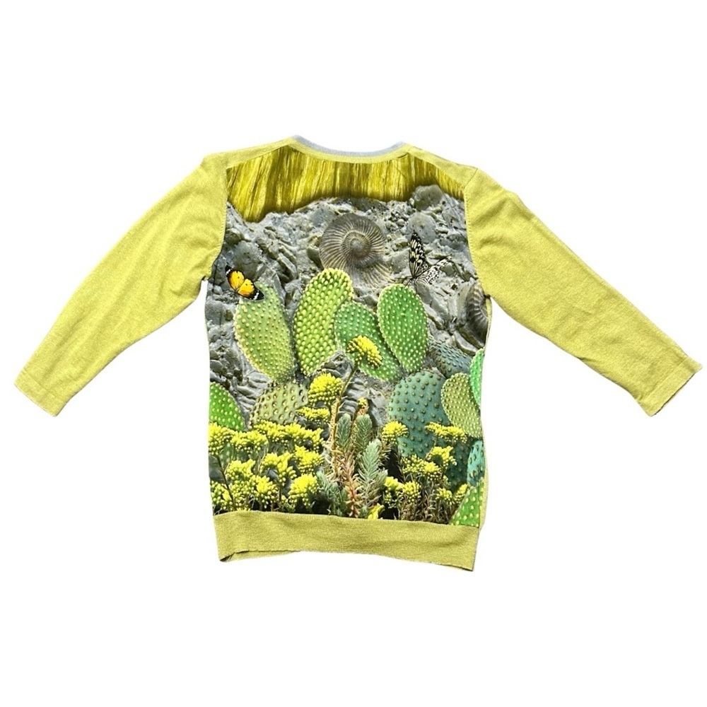 Pazuki Silk & Cashmere Botanical Cardigan Sweater